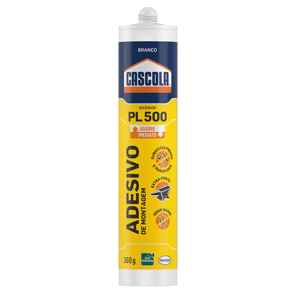 CASCOLA MONTA E FIXA PL500 360G INTERNO BRANCO