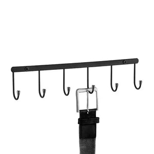 PORTA CINTOS PIATINA LIBERTY COM 6 GANCHOS PRETO FOSCO 0219 SCHMITT