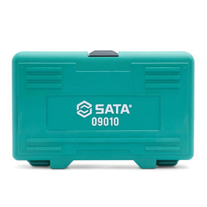 JOGO DE SOQUETES E CHAVES E-TORX DE 1/4" E 3/8" COM 35 PEÇAS ST09010SJ SATA