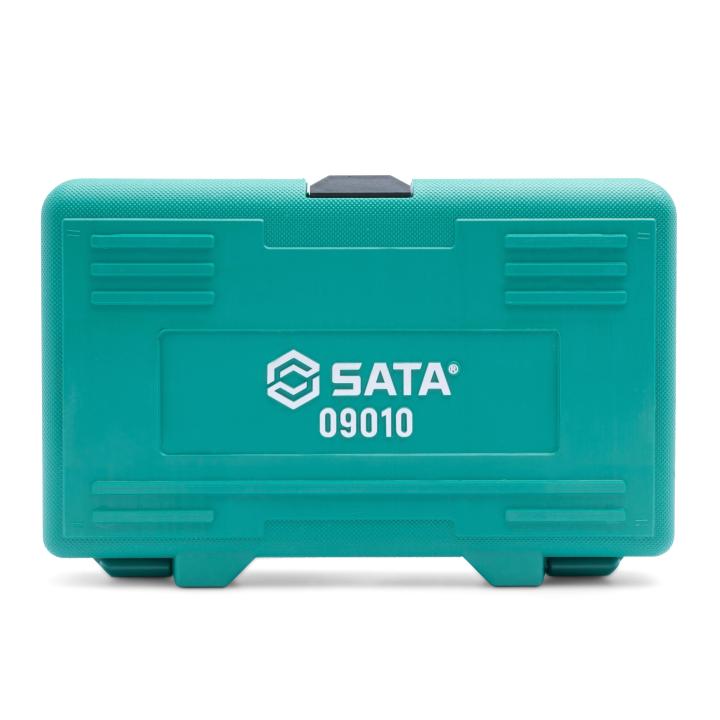 JOGO DE SOQUETES E CHAVES E-TORX DE 1/4" E 3/8" COM 35 PEÇAS ST09010SJ SATA