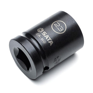 JOGO DE SOQUETES DE IMPACTO PAREDE FINA THINWALL 1/2" 10-24MM COM 14 PEÇAS ST34397T SATA