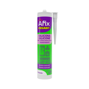 SILICONE ACÉTICO PEGADIT TRANSPARENTE 267GR AFIX