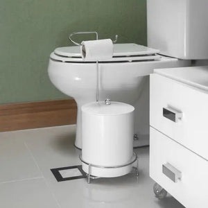 PAPELEIRA COM LIXEIRA MÔNACO CROMADO 2511 SCHMITT