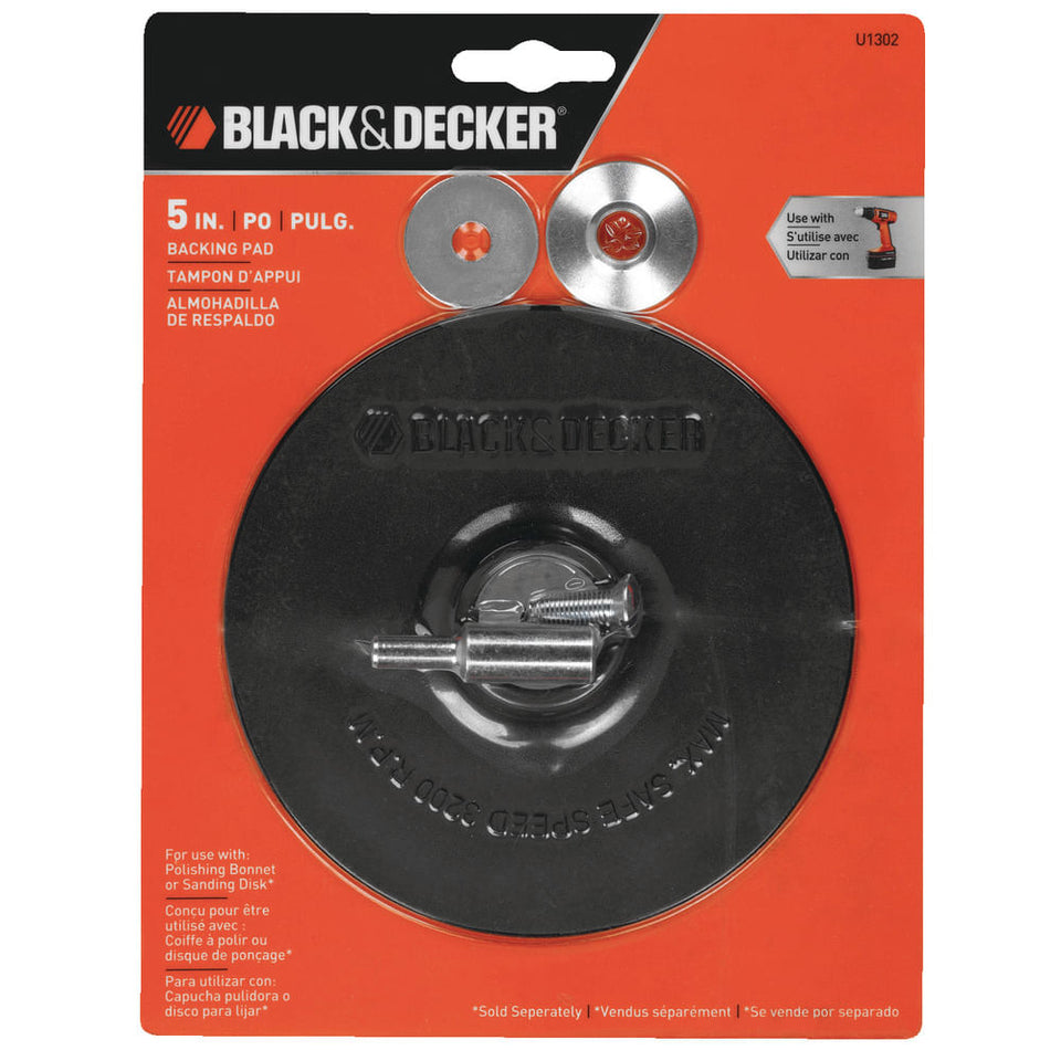 DISCO DE BORRACHA 5" COM ADAPTADOR U1302 BLACK & DECKER