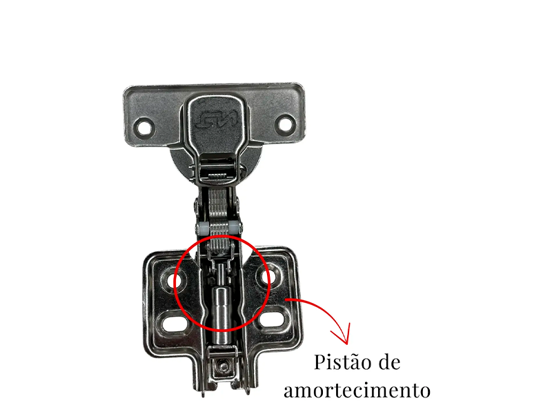 DOBRADIÇA FGVTN SLOW CALCO FIXO CURVA