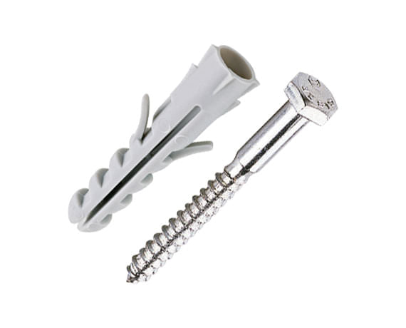 CONJUNTO PARAFUSO COM BUCHA ROSCA SOBERBA 10MM 2 PEÇAS 2898 BEMFIXA