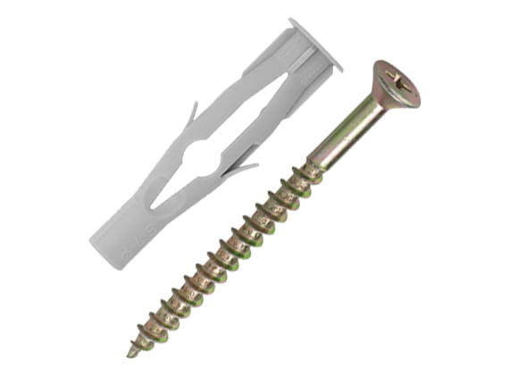 CONJUNTO PARAFUSO COM BUCHA  BXB CHATA 06MM 4 PEÇAS 3421 BEMFIXA