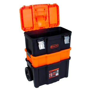 CAIXA DE FERRAMENTAS MODULAR 3X1 COM RODAS TACTIX AMATOOLS