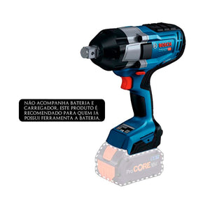 CHAVE DE IMPACT0 18V GDS18V-1050H 06019J85E1 SEM BATERIA E SEM CARREGADOR BOSCH