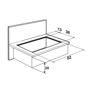 FOGÃO COOKTOP 5Q GÁS MESA DE VIDRO  PRETO 1642(6985) BIVOLT FISCHER