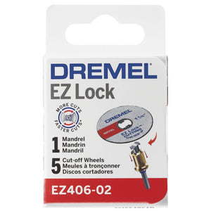 KIT DISCOS EZ406 COM 5 UNIDADES + MANDRIL 2615E406AD DREMEL