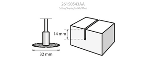 DISCO CORTE DE CARBONO 543 26150543AA DREMEL