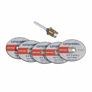 KIT DISCOS EZ406 COM 5 UNIDADES + MANDRIL 2615E406AD DREMEL