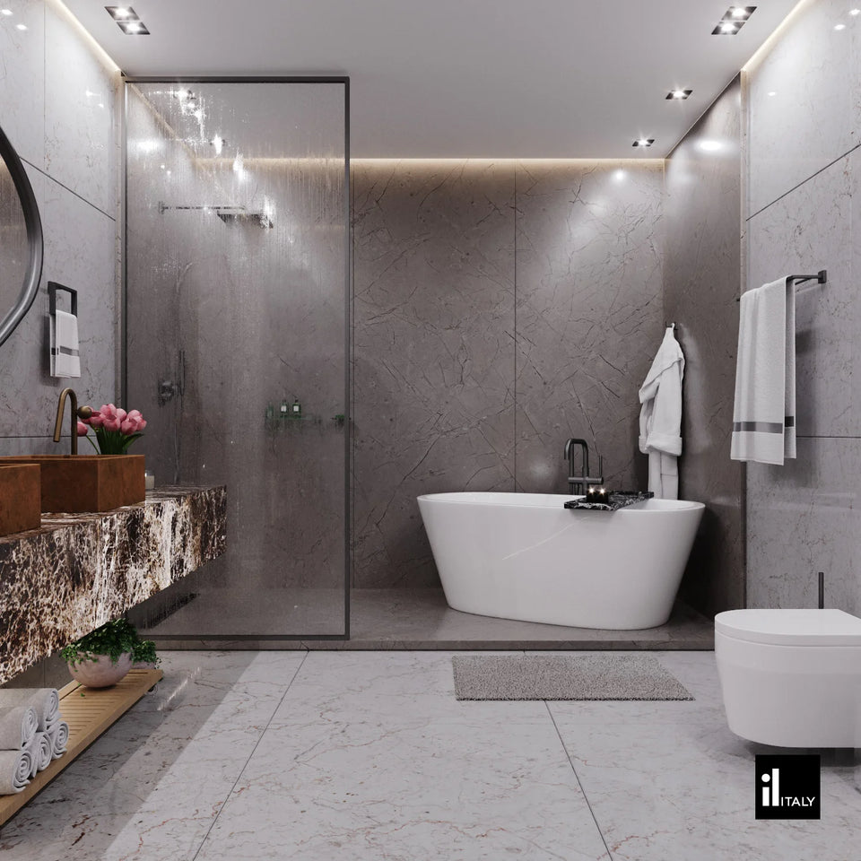 PORTA SHAMPOO ETERNA INOX POLIDO 500MM 21186 ITALY LINE