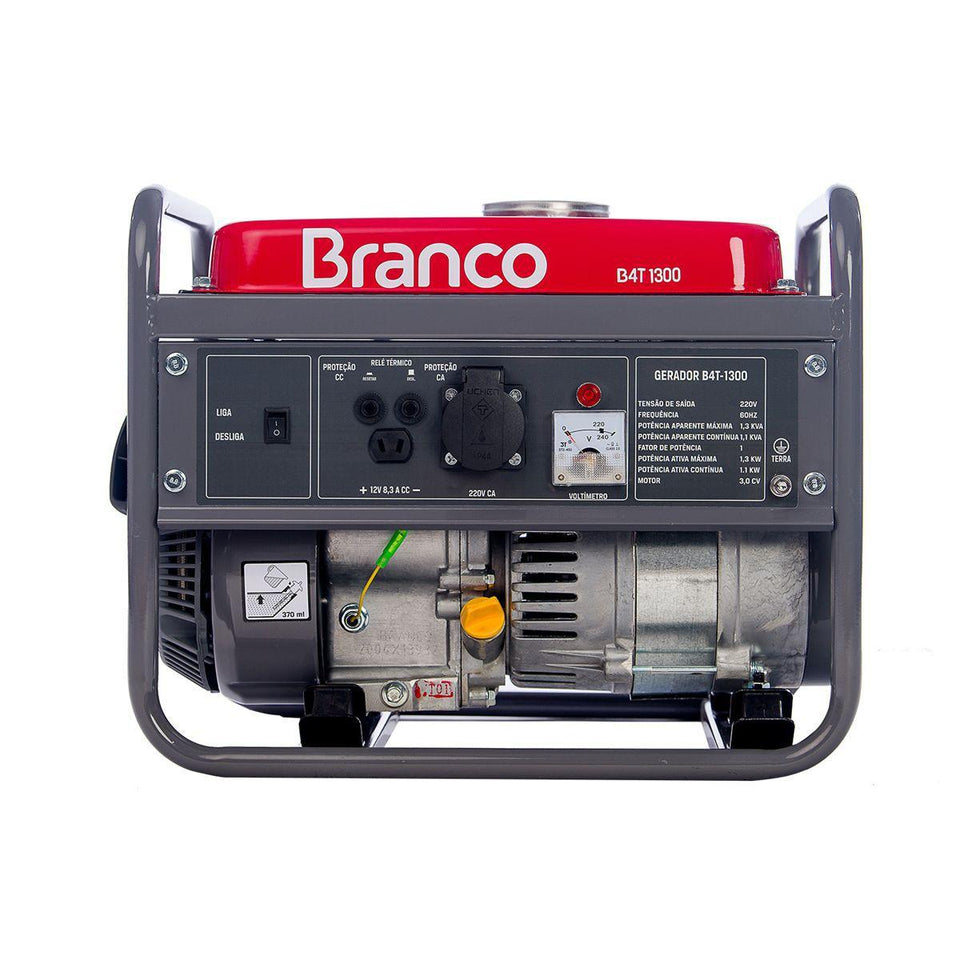 GERADOR DE ENERGIA A GASOLINA B4T-1300 90313235 BRANCO