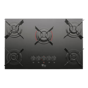 FOGÃO A GÁS COOKTOP 5Q FIT LINE MESA DE VIDRO 26343.57174 FISCHER