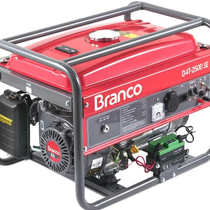GERADOR DE ENERGIA BRANCO A GASOLINA B4 T2500SE 2,2KVA BIVOLT
