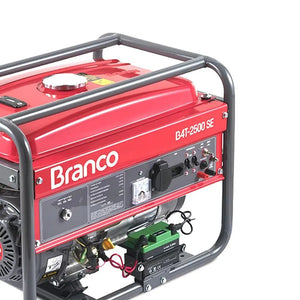 GERADOR DE ENERGIA BRANCO A GASOLINA B4 T2500SE 2,2KVA BIVOLT