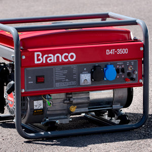 GERADOR DE ENERGIA BRANCO A GASOLINA B4T 3500E 3,5KVA BIVOLT