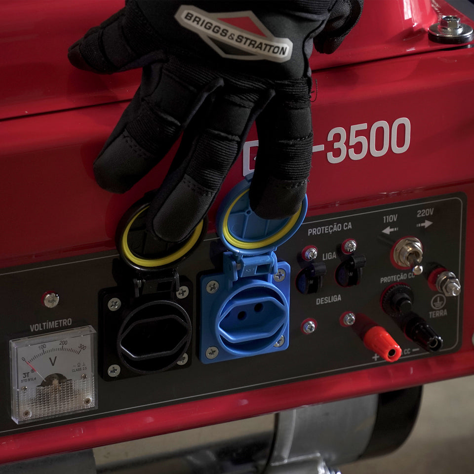 GERADOR DE ENERGIA BRANCO A GASOLINA B4T 3500E 3,5KVA BIVOLT