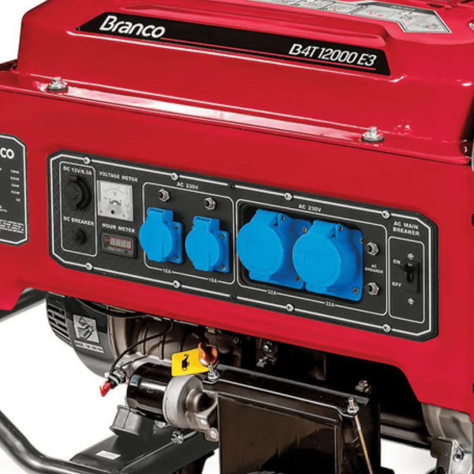 GERADOR DE ENERGIA BRANCO A GASOLINA B4T 12000 19CV TRIFÁSICO