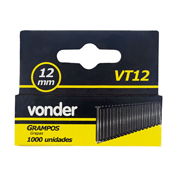 GRAMPO PINO 12MM VT12 2898612000 CAIXA COM 1.000 PEÇAS VONDER