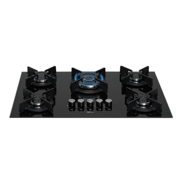FOGÃO COOKTOP 5Q TRIPLA CHAMA INFINITY GÁS MESA VIDRO - PRETO 26298.57077 FISCHER