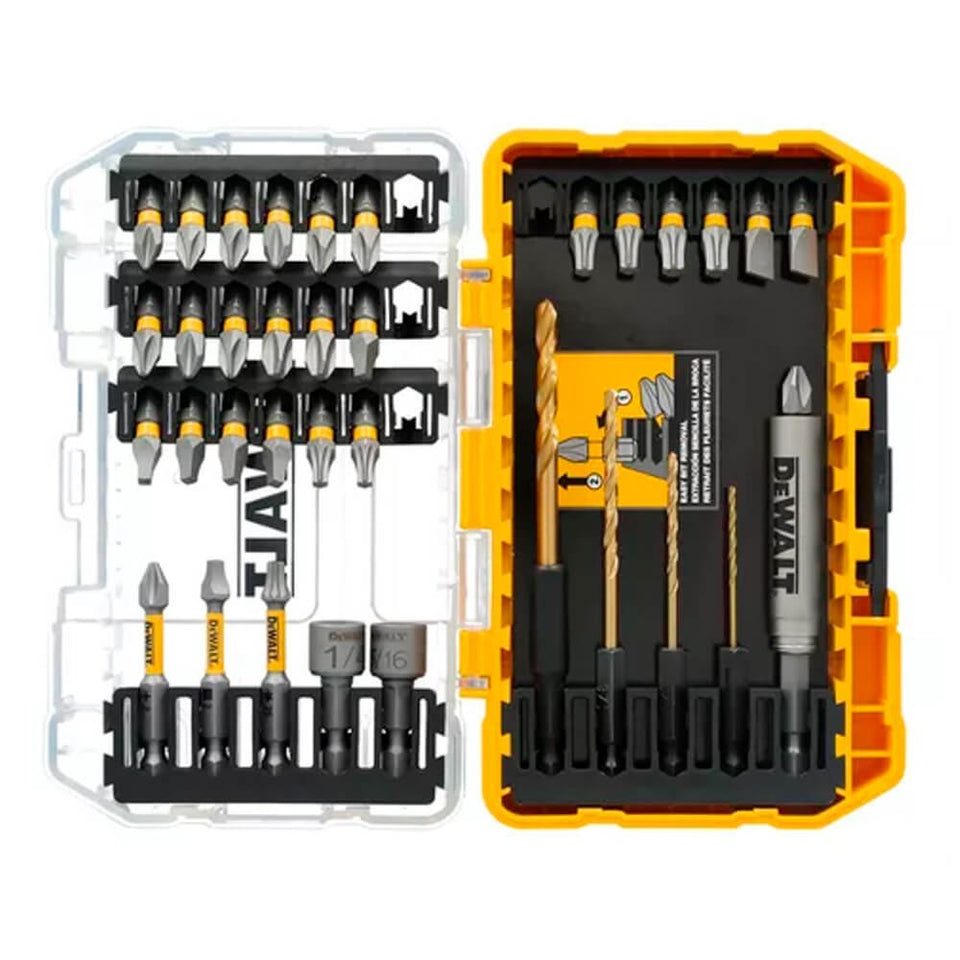 JOGO DE BITS E BROCAS MAXFIT ULTRA COM 35 PEÇAS DWAUMF35SET DEWALT