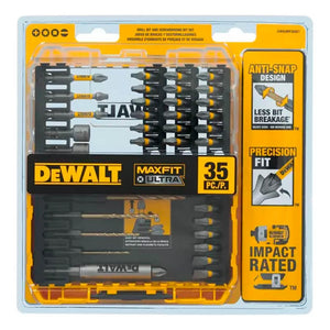 JOGO DE BITS E BROCAS MAXFIT ULTRA COM 35 PEÇAS DWAUMF35SET DEWALT