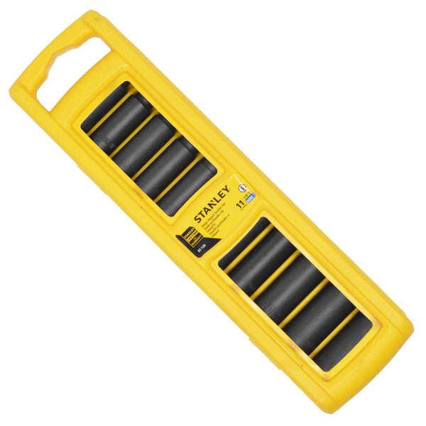 JOGO DE SOQUETES DE IMPACTO COM ENCAIXE DE 1/2" COM 11 PEÇAS 97-126 STANLEY
