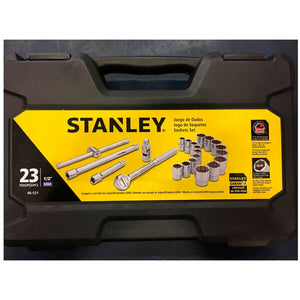 JOGO DE SOQUETE ESTRIADO 23 PEÇAS 86-531 STANLEY