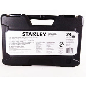 JOGO DE SOQUETE ESTRIADO 23 PEÇAS 86-531 STANLEY