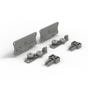KIT PORTA DE CORRER RO47 4030 1 PORTA 60KG COM GUIA UNIVERSAL ROMETAL