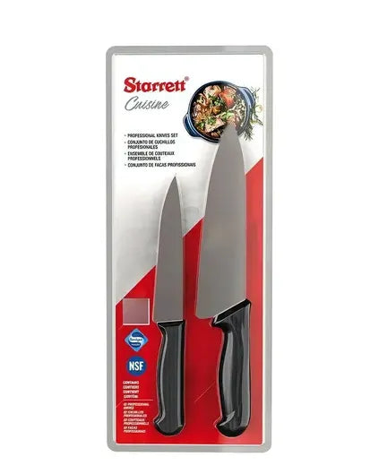 KIT COZINHA COM 2 FACAS  CABO PRETO BKK-2B