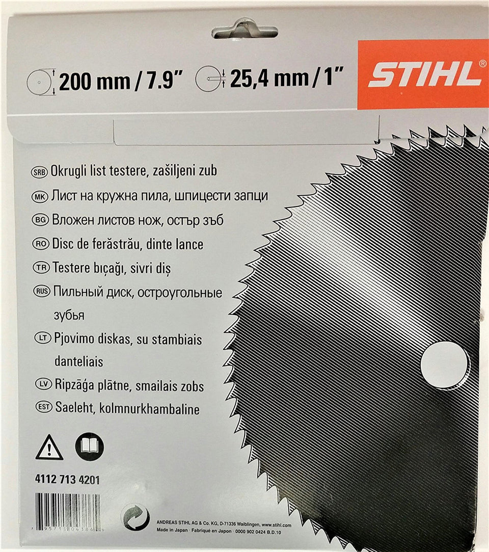 DISCO DE SERRA CIRCULAR 200MM 80 DENTES 4112-713-4201 STIHL