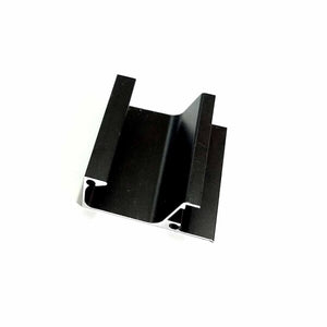 PERFIL PUXADOR PGM023 PARA PERFIL 15MM PRETO 6 METROS GMAD
