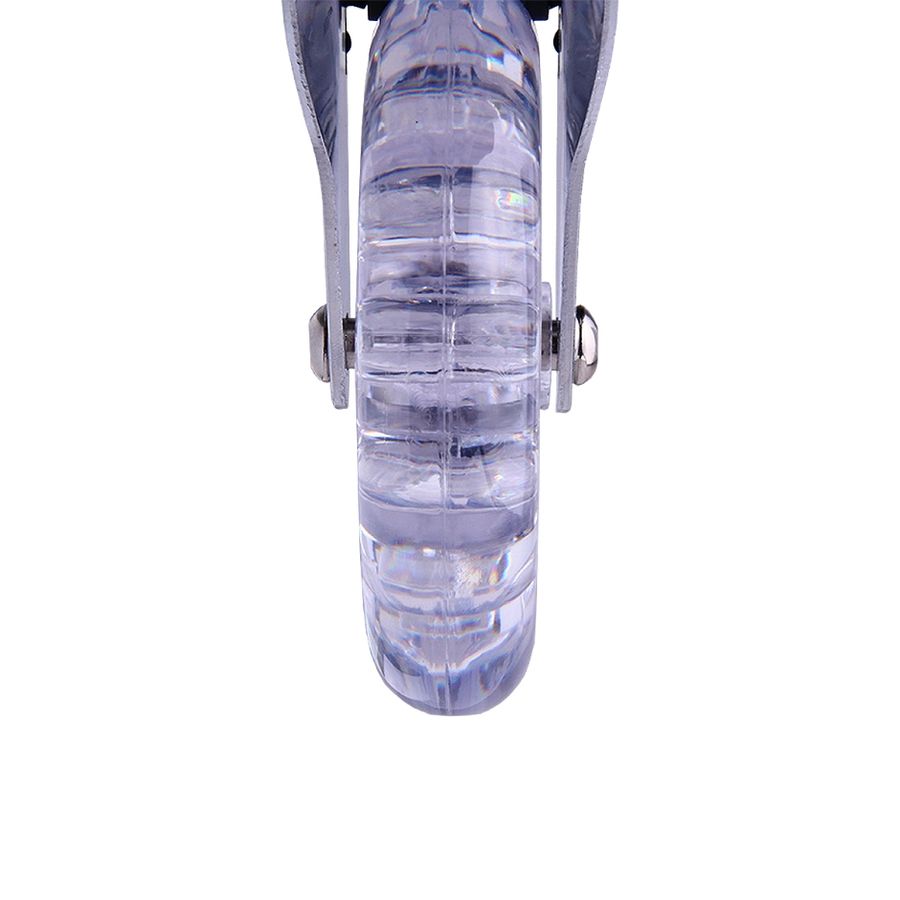 RODÍZIO DE SILICONE TRANSPARENTE SEM FREIO 100MM GMAD