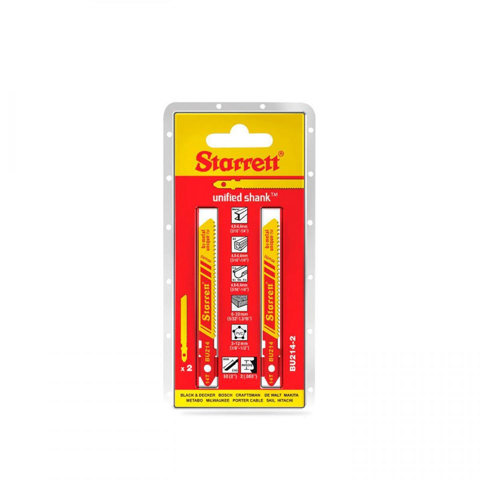 LÂMINA DE SERRA TICO-TICO BU214-2 COM 2 PEÇAS STARRETT