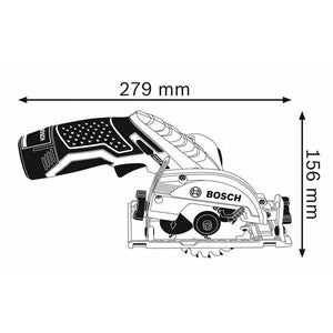 SERRA CIRCULAR BATERIA 12V GKS12V-26 06016A1001 SEM BATERIA SEM CARREGADOR BOSCH