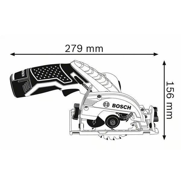 SERRA CIRCULAR BATERIA 12V GKS12V-26 06016A1001 SEM BATERIA SEM CARREGADOR BOSCH