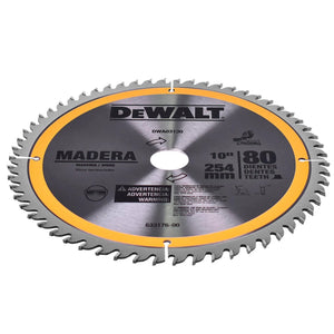 DISCO DE SERRA CIRCULAR 254X30MM 80 DENTES PARA MADEIRA DWA03130 DEWALT