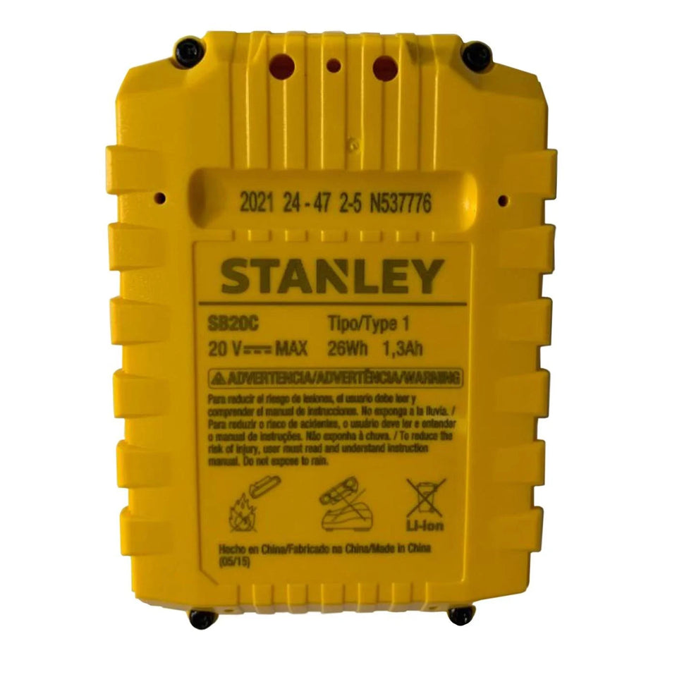 BATERIA 20V LÍTIO-ION 1,3AH SB20C-B2 STANLEY