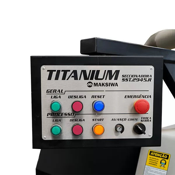 SECCIONADORA HORIZONTAL TITANIUM SST.2945.R 220V/380V TRIFÁSICO 5307(1683) MAKSIWA